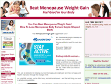 Tablet Screenshot of beat-menopause-weight-gain.com